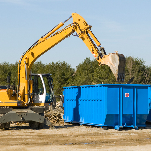 how does a residential dumpster rental service work in Lowland